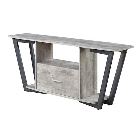 Graystone 60 In. TV Stand; Gray & Black - 24 X 15.75 X 59.25 In.